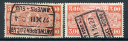 (B) TR154 Gestempeld 1923 - Rijkswapen (2 Stuks) - 5 - Usados