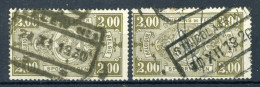 (B) TR150 Gestempeld 1923 - Rijkswapen (2 Stuks) - Usados