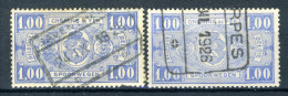 (B) TR146 Gestempeld 1923 - Rijkswapen (2 Stuks) -1 - Usados