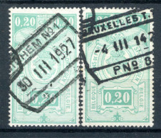 (B) TR138 Gestempeld 1923 - Rijkswapen (2 Stuks) - 5 - Oblitérés
