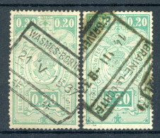 (B) TR138 Gestempeld 1923 - Rijkswapen (2 Stuks) - 4 - Usados