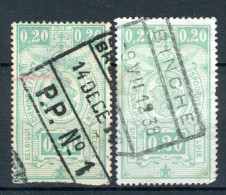 (B) TR138 Gestempeld 1923 - Rijkswapen (2 Stuks) - Usati