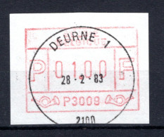 ATM 9 FDC 1983 Type I - Deurne 1 - Nuevos