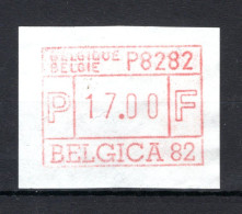 ATM 6A MNH**  1982 - Belgica 82 17 Fr. - Postfris