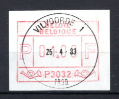 ATM 32 FDC 1983 Type I - Vilvoorde 1 - Postfris