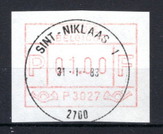 ATM 27A FDC 1983 Type II - Sint-Niklaas 1 - Neufs