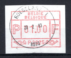 ATM 25A FDC 1983 Type II - Roeselare 1 - Postfris