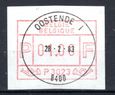 ATM 23A FDC 1983 Type II - Oostende 1 - Nuevos
