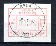 ATM 12A FDC 1983 Type II - Genk 1 - Mint