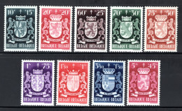716/724 MNH 1945 - Wapenschilden Van De Negen Belgische Provincies. - Unused Stamps