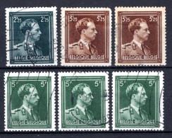 644/646° Gestempeld 1943 - Z.M. Koning Leopold 3 - Used Stamps