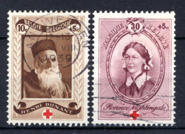 496/497° Gestempeld 1939 - Ten Voordele Van Het Belgische Rode Kruis - Used Stamps