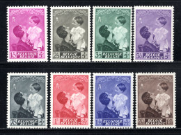 447/454 MNH 1937 - H.M. Koningin Astrid En Prins Boudewijn - Nuovi