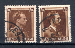 427° Gestempeld 1936 - Koning Leopold 3 - 1936-1957 Open Collar