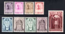 342/350 MNH 1932 - Kardinaal Désiré Joseph Mercier CERTIFICAAT - Unused Stamps