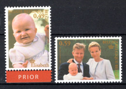 3098/3099 MNH** 2002 - Gelukkige Verjaardag Prinses Elisabeth - Unused Stamps