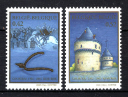 3088/3089 MNH** 2002 - 700 Jaar Guldensporenslag In Kortrijk - Unused Stamps