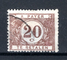 TX35a° Gestempeld 1922 - Cijfer Op Witte Achtergrond - Briefmarken