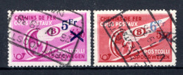 TR203/204° Gestempeld 1938 - Postpakketzegels Gevleugeld Wiel - Usati