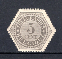 TG8 MNH 1879 - Met Cijfer Op Gelijnde Achtergrond - Telegraphenmarken [TG]