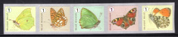 R129 MNH 2014 - Vlinders 5 Stuks Met Nummer - Coil Stamps