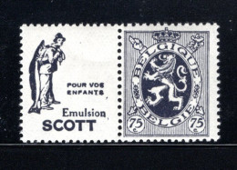 PU53 MNH 1929-1932 - 75 Cent Scott (enfants) - Other & Unclassified