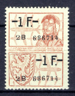 Fiscale Zegel 1972 - 1 Fr - Sellos