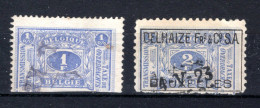 Fiscale Zegel 1921 - 1Fr- 2 Fr - Marken