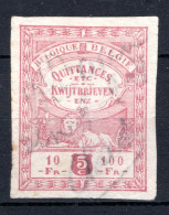 Fiscale Zegel 1920 - 5c Quittances-Kwijtbrieven - Timbres