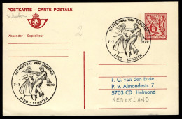 Briefkaart 7-7-1979 - Volksdansfestival Schoten - Briefe U. Dokumente
