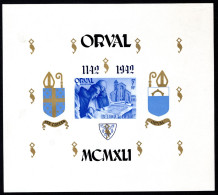 BL25 MNH 1942 - Gotische Cijfers Blauwe Opdruk Ongetand (BL12) - 1924-1960