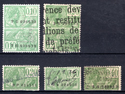 Fiscale Zegel 1925 - 0,10-0,20-0,40 Fr - Postzegels