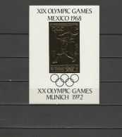 Sharjah 1968 Olympic Games Mexico, Weightlifting Gold S/s MNH - Zomer 1968: Mexico-City