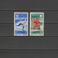 SPM St. Pierre Et Miquelon 1968 Olympic Games Grenoble Set Of 2 MNH - Invierno 1968: Grenoble