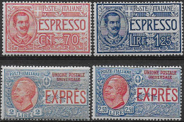 1925-26 Italia Espressi Nuovi Valori 4v. MNH Sassone N. 11/14 - Other & Unclassified