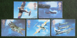 Aircraft Designers Plane Flugzeug Mi 1696-1700 1997 Used Gebruikt Oblitere ENGLAND GRANDE-BRETAGNE GB GREAT BRITAIN - Used Stamps