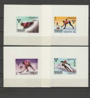 Sharjah 1968 Olympic Games Grenoble Set Of 8 S/s Imperf. MNH - Winter 1968: Grenoble