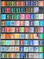 INGLATERRA - IVERT LOTE 157 SELLOS BASICOS USADOS - LOS DE LAS 2 FOTOS - Used Stamps