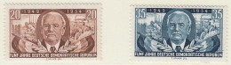 DDR  443-444, Postfrisch **, 5 Jahre DDR, 1954 - Ungebraucht