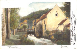 Geulhem - Watermolen (gekleurd  Uitg. J Février 1904) - Altri & Non Classificati