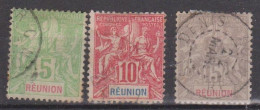 Réunion N° 46 Et 48 - Used Stamps