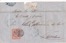 CARTA  1858    FIGUERES  GIRONA - Cartas & Documentos