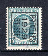 PRE196B MNH** 1929 - BRUXELLES 1929 BRUSSEL  - Typos 1922-31 (Houyoux)