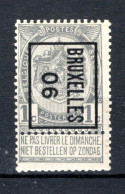 PRE1B MH* 1906 - BRUXELLES 06 - Sobreimpresos 1906-12 (Armarios)
