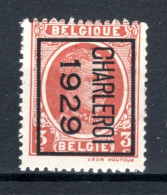 PRE185B MNH** 1929 - CHARLEROI 1929 - Typos 1922-31 (Houyoux)