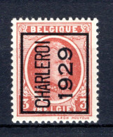 PRE185A MNH** 1929 - CHARLEROI 1929 - Typos 1922-31 (Houyoux)