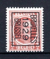 PRE184B MNH** 1929 - BRUXELLES 1929 BRUSSEL - Sobreimpresos 1922-31 (Houyoux)