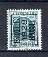 PRE178B MH* 1928 - BRUXELLES 1928 BRUSSEL   - Typografisch 1922-31 (Houyoux)