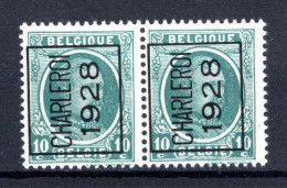 PRE179A MNH** 1928 - CHARLEROY 1928 (2 Stuks)   - Typos 1922-31 (Houyoux)