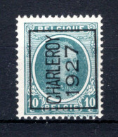 PRE163A MNH** 1927 - CHARLEROY 1927  - Typos 1922-31 (Houyoux)